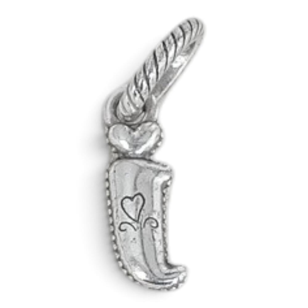 Brighton ABC Letter J Initial Dangle Charm Silver Plated Small Alphabet Jewelry